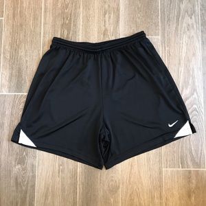 Nike Black Men's Athletic Shorts with White Accents